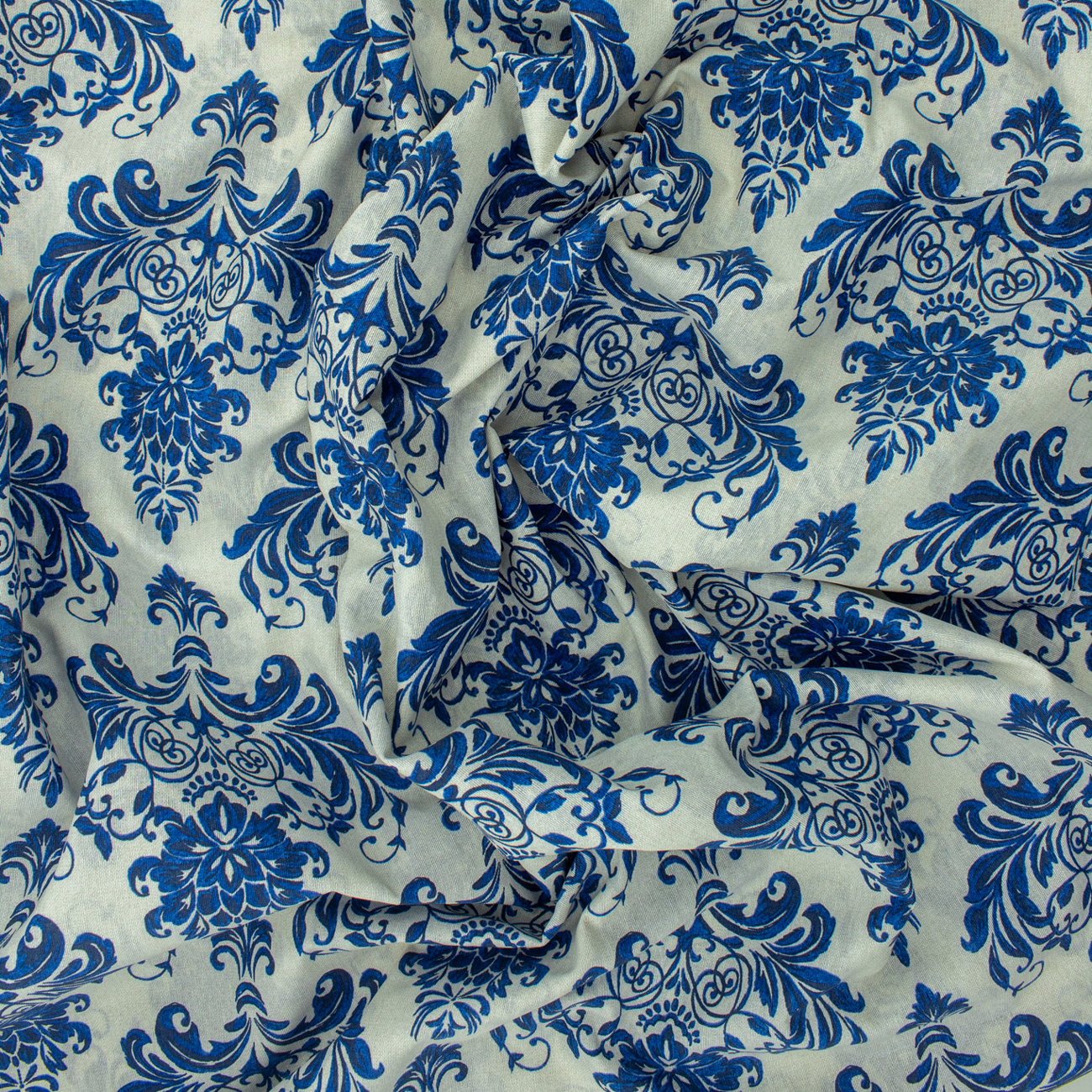 Loneta de decoração - Floral - Azul