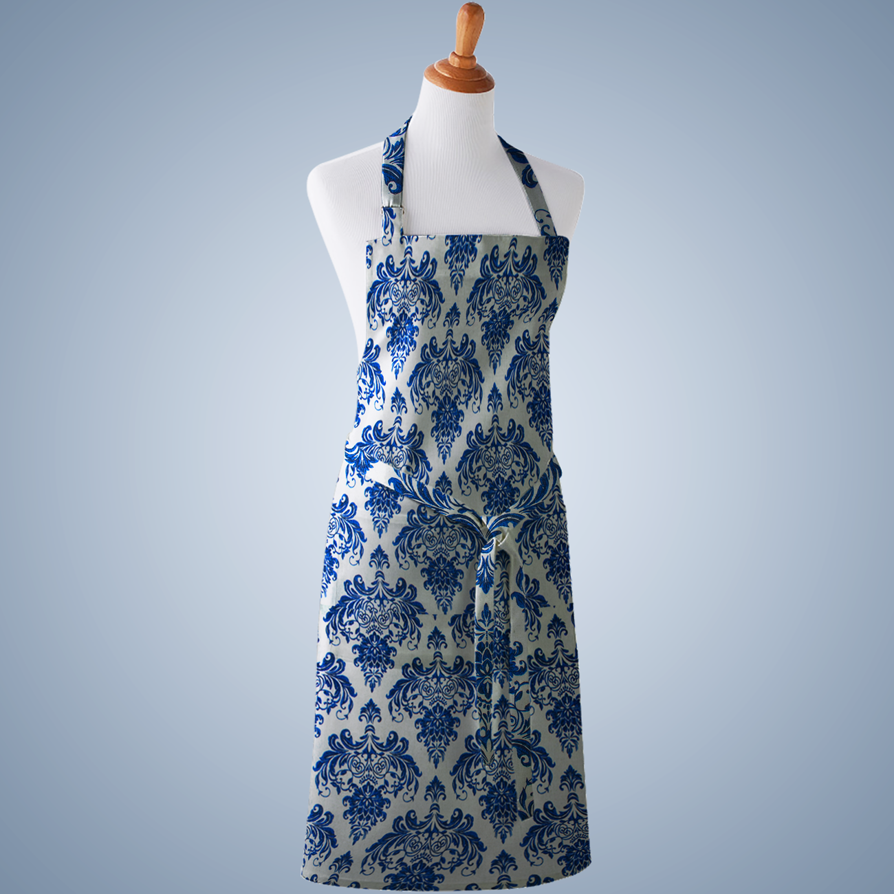 Loneta de decoração - Floral - Azul