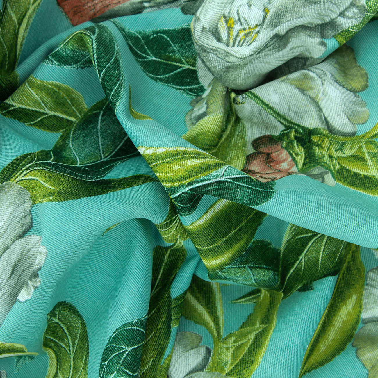 Loneta de decoração - Floral - Verde