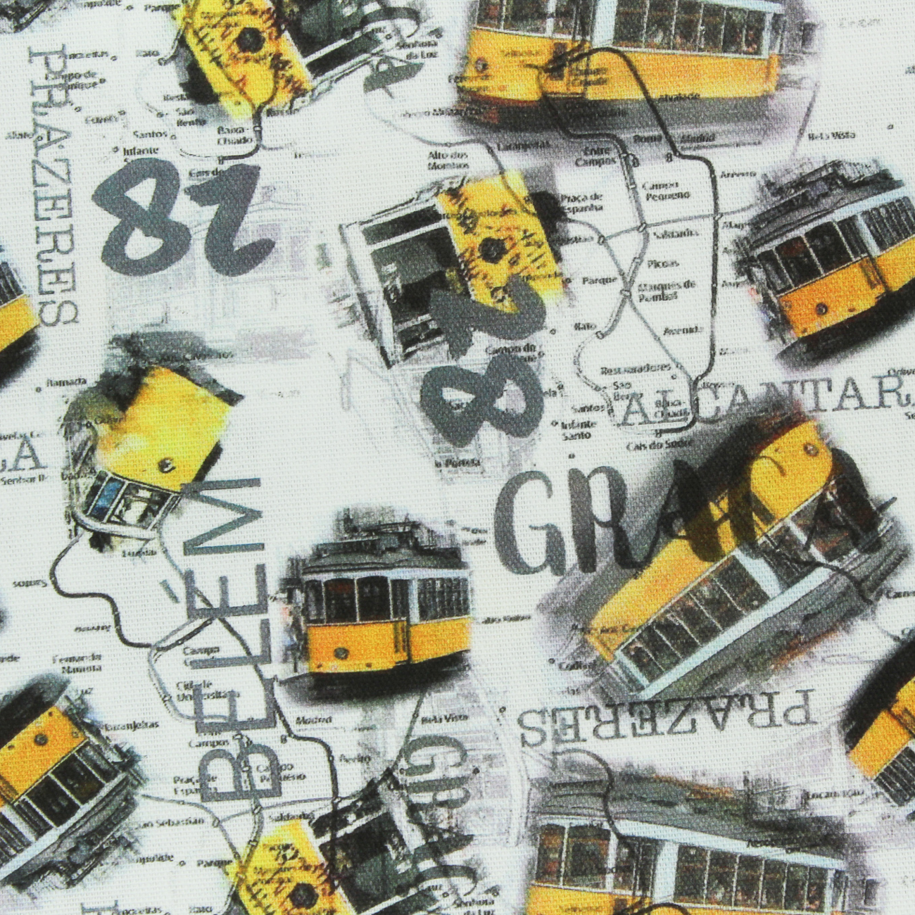 Lienzo Decoración Digital - Azulejos - Azul