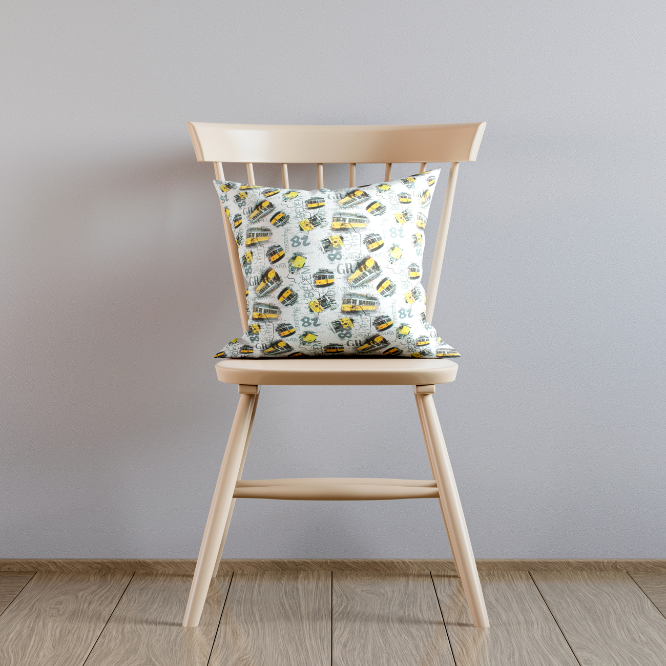 Lienzo Decoración Digital - Azulejos - Azul