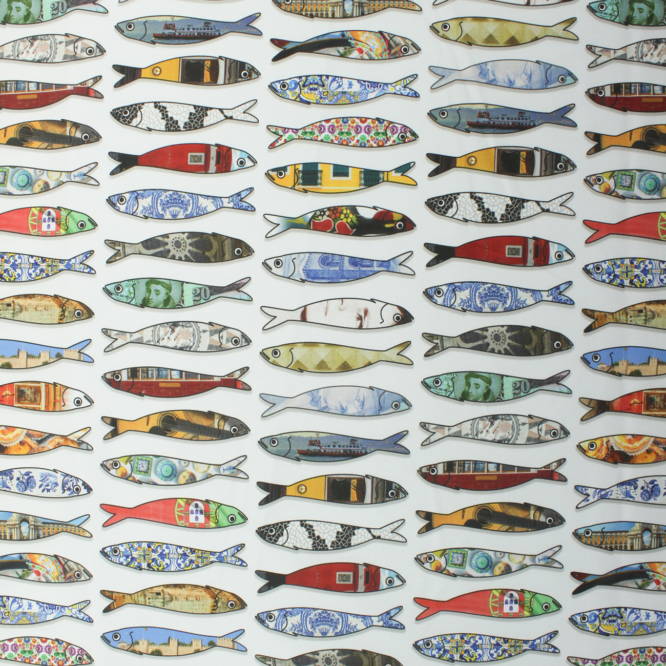Loneta de Decoração Digital - Sardinhas