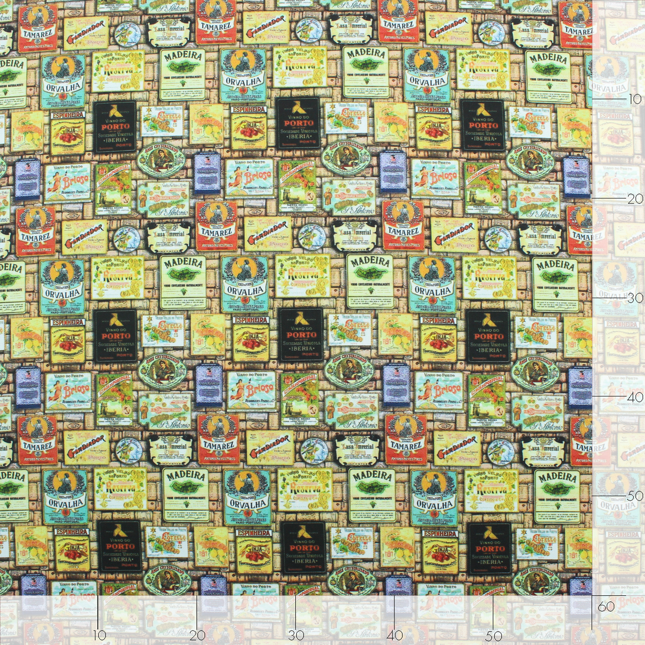 Loneta de Decoração Digital - Rótulos - Amarelo