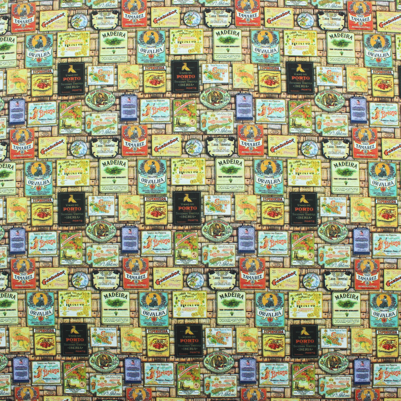 Loneta de Decoração Digital - Rótulos - Amarelo