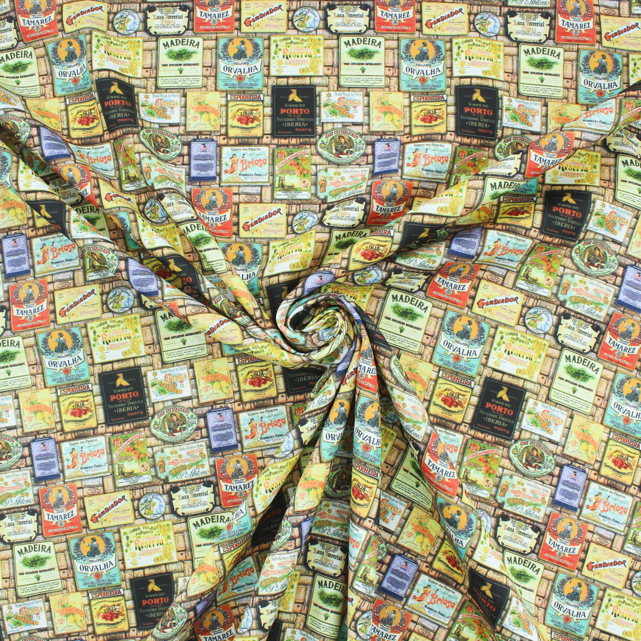 Loneta de Decoração Digital - Rótulos - Amarelo