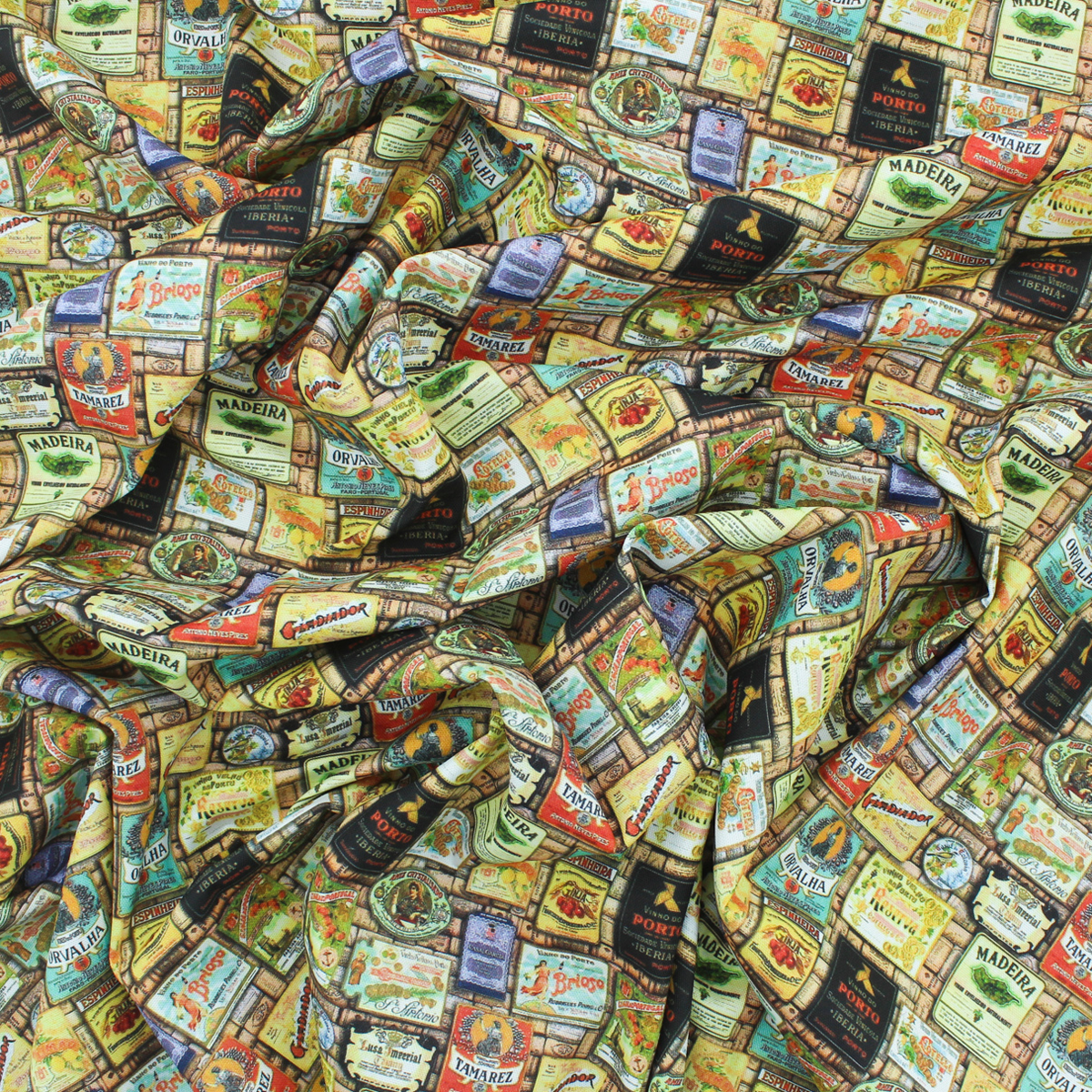 Loneta de Decoração Digital - Rótulos - Amarelo