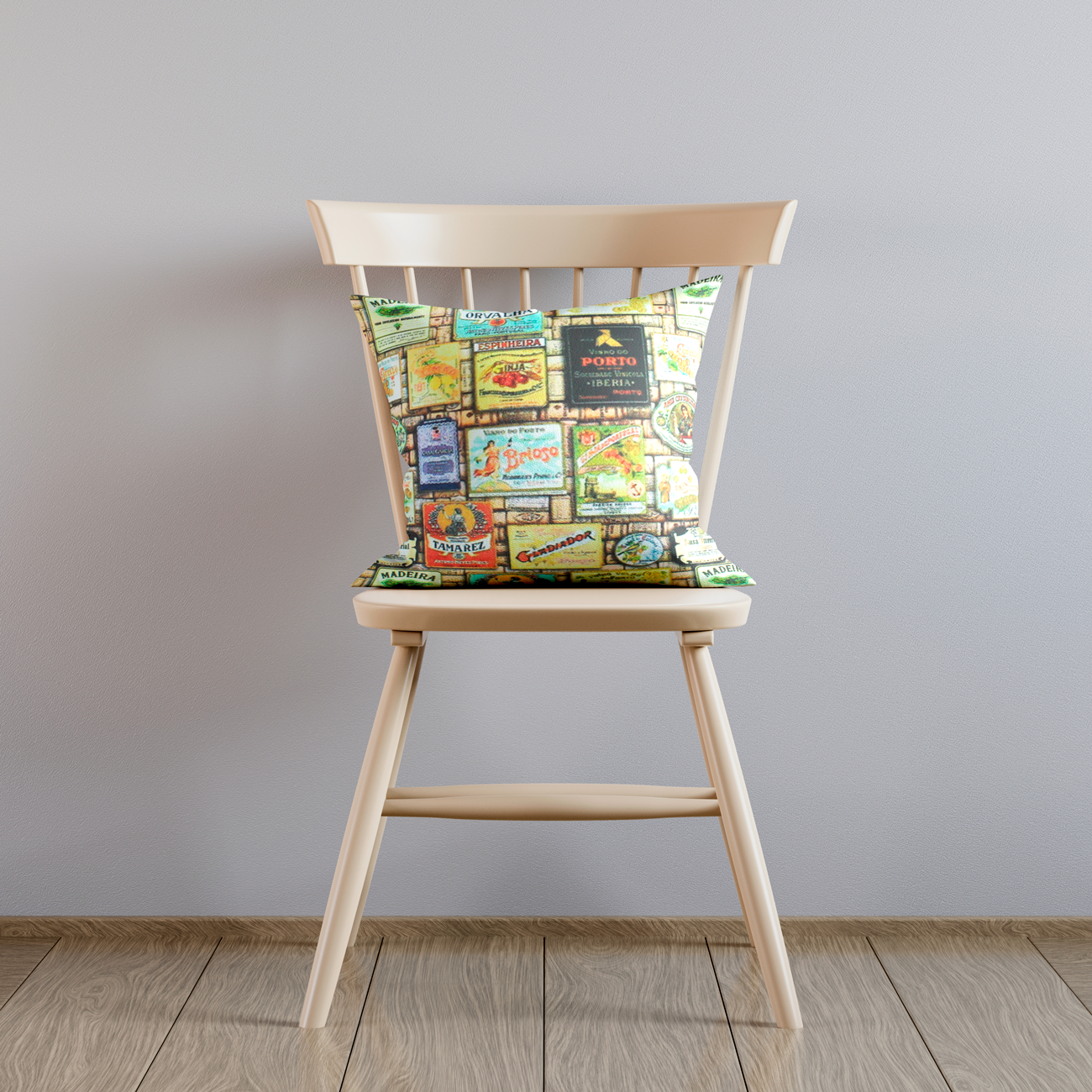 Loneta de Decoração Digital - Rótulos - Amarelo