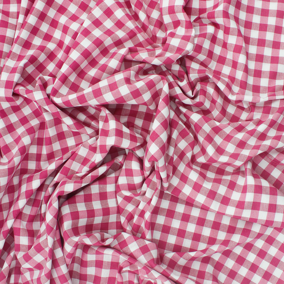 Tecido Xadrez Médio Vichy - Fúxia