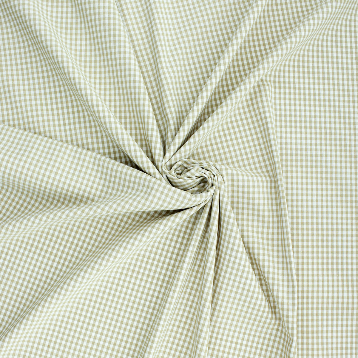 Tecido Xadrez Pequeno Vichy - Bege