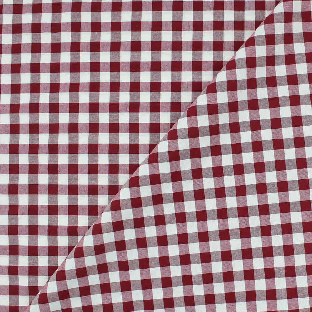 Medium Chess Fabric Vichy - Bordeaux