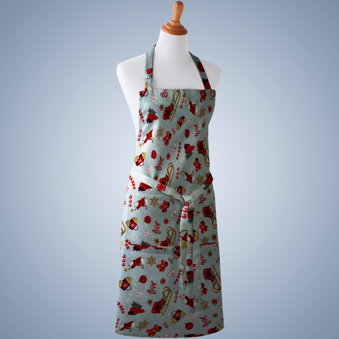 Natal - Loneta de decoração - Trenó - Vermelho