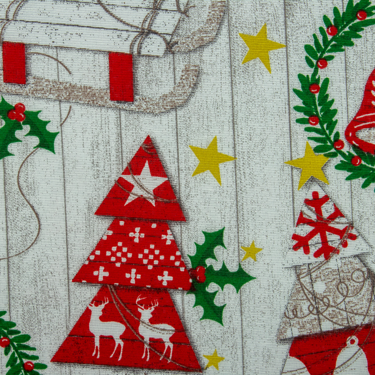 Christmas - Decoration canvas - Tree - Red