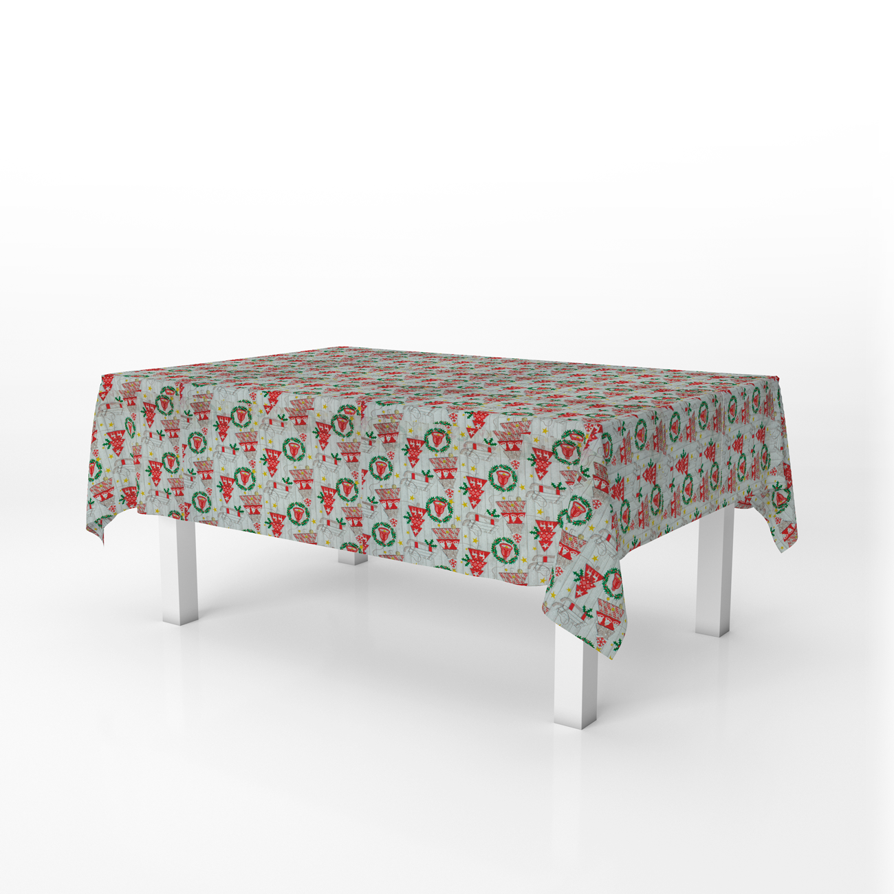 Christmas - Decoration canvas - Tree - Red