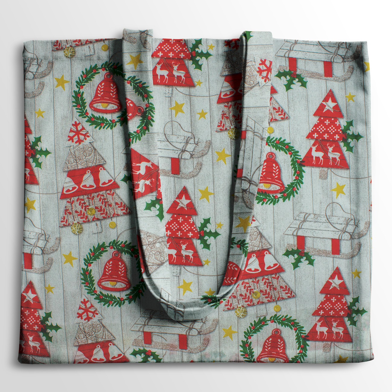 Christmas - Decoration canvas - Tree - Red