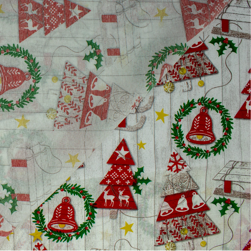 Christmas - Decoration canvas - Tree - Red