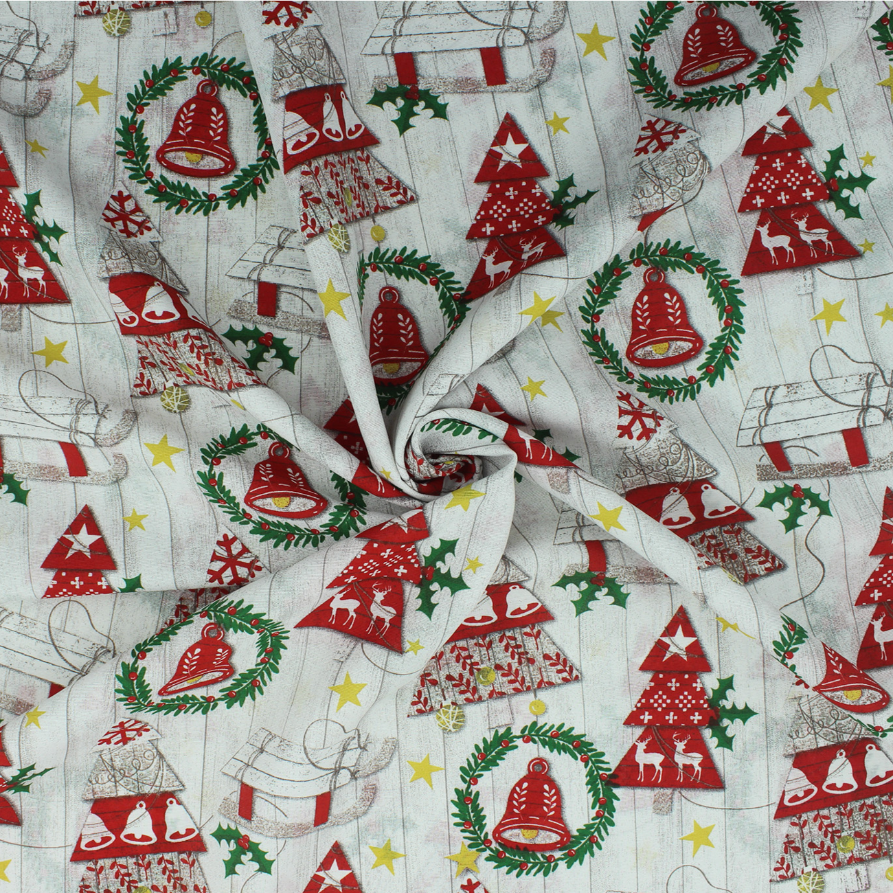 Christmas - Decoration canvas - Tree - Red