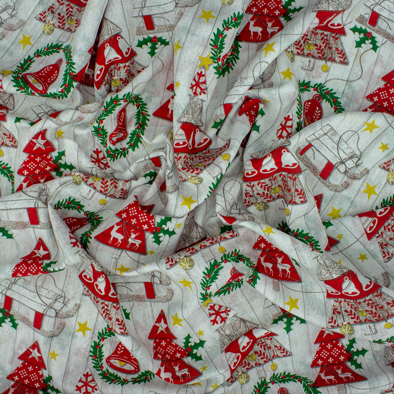 Christmas - Decoration canvas - Tree - Red