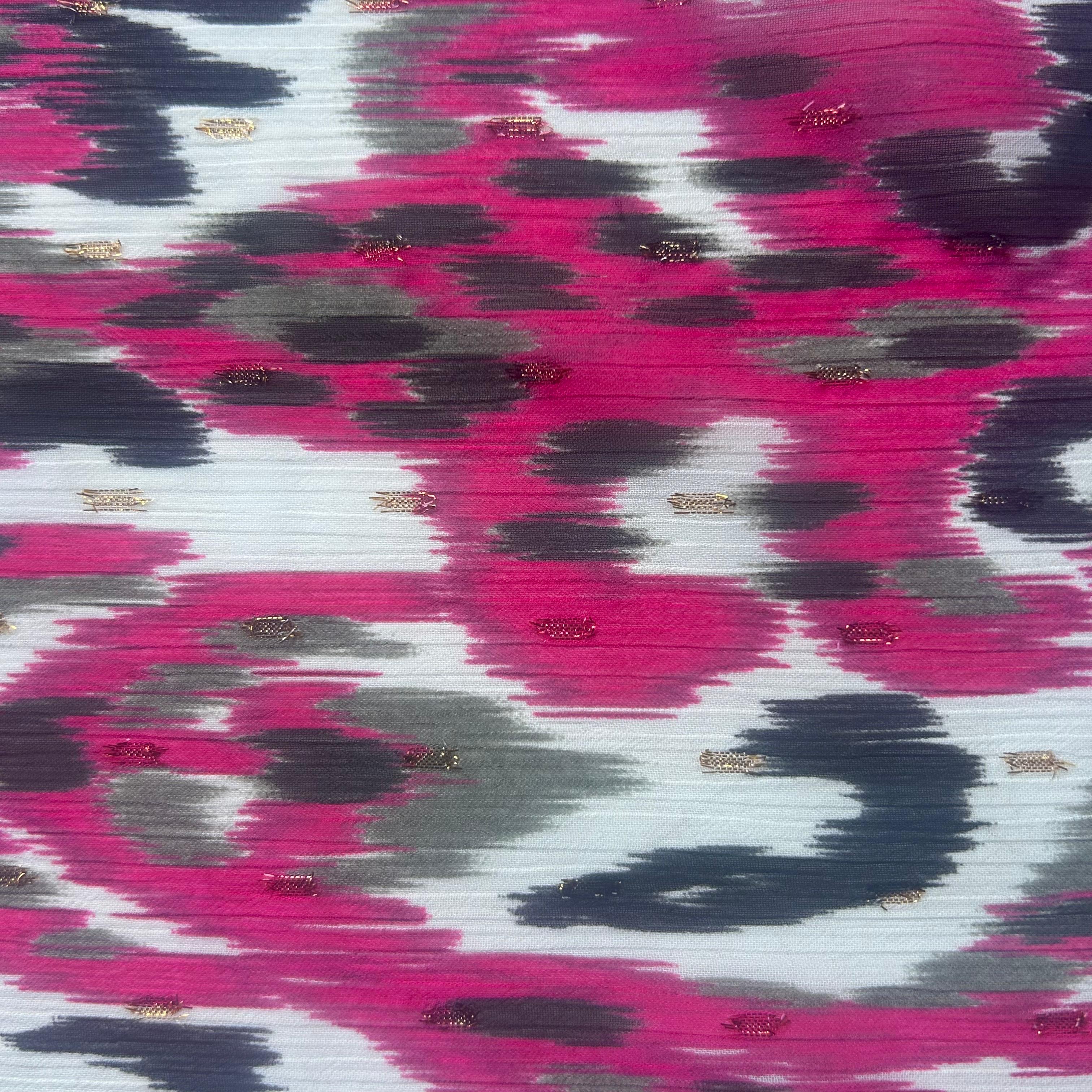 Retalho Camiseiro Translúcido Rosa fuxia