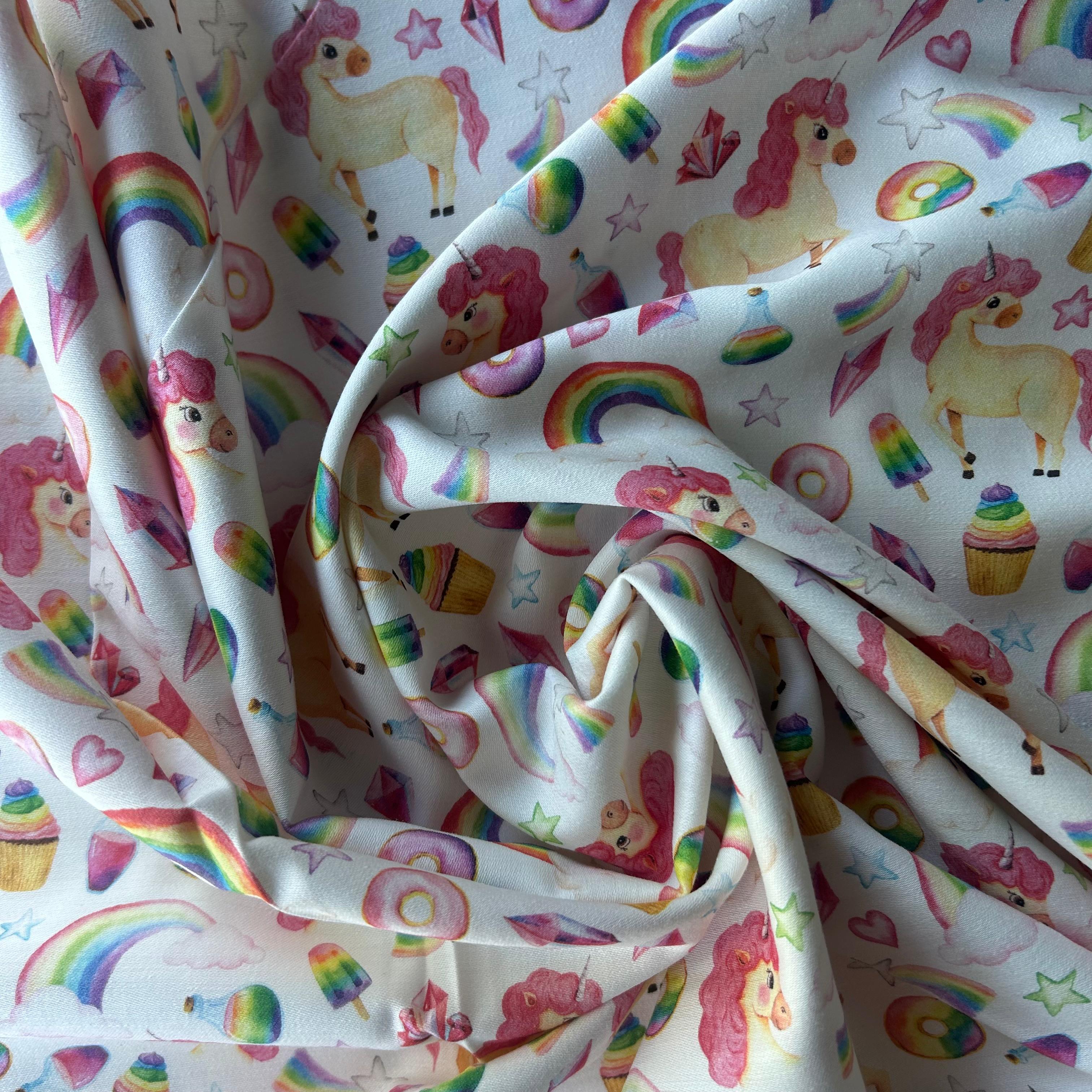 Algodão Estampado Arco-Iris