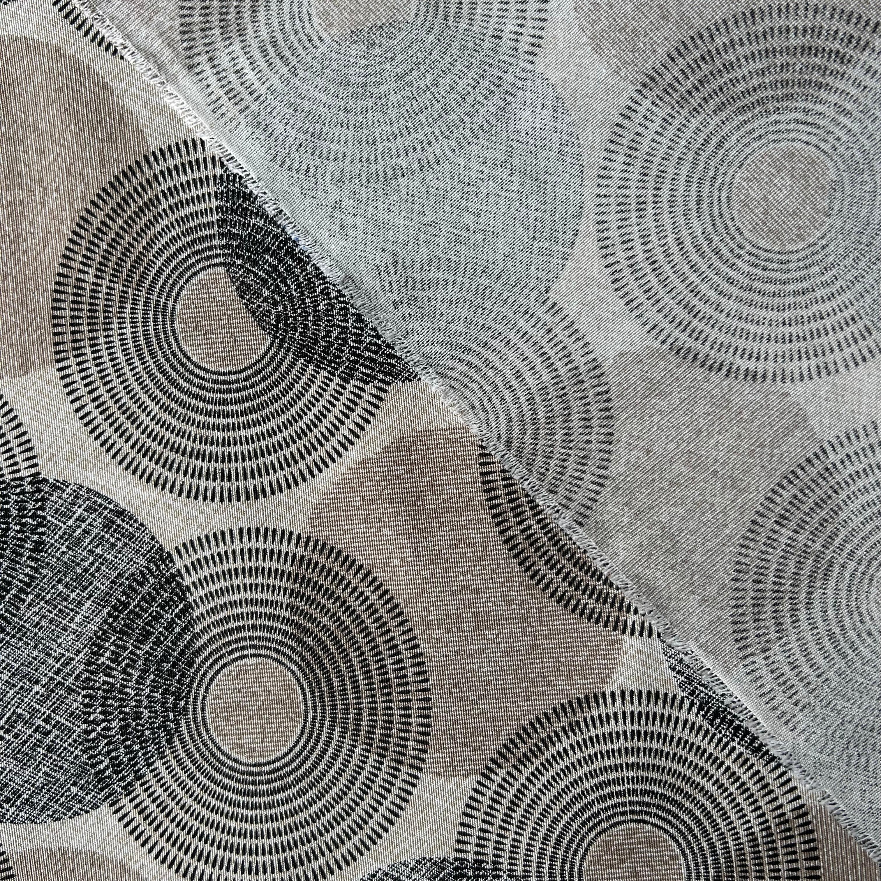Loneta de decoração - Geometrico - Bege e Cinzento