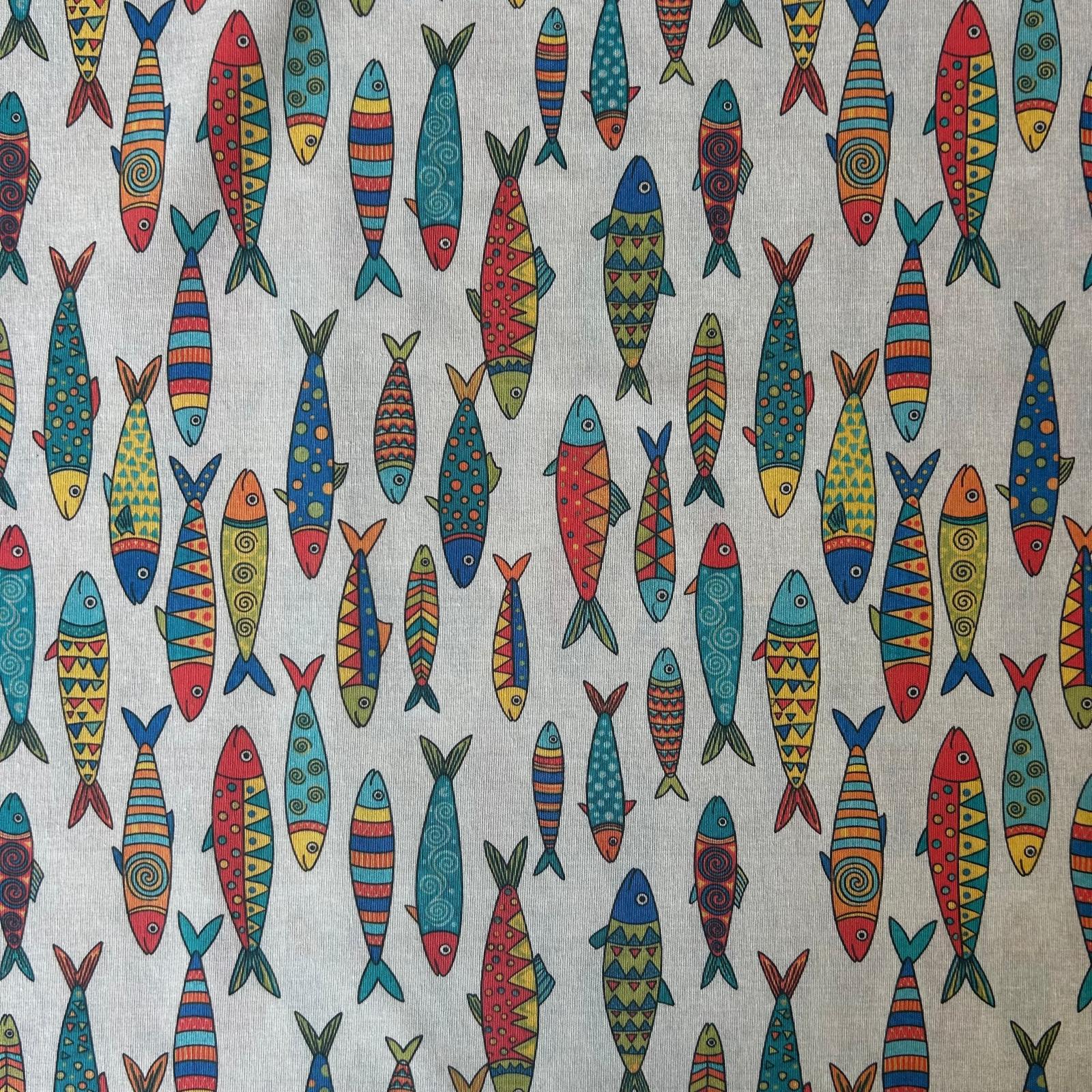 Loneta de Decoração Digital Sardinhas