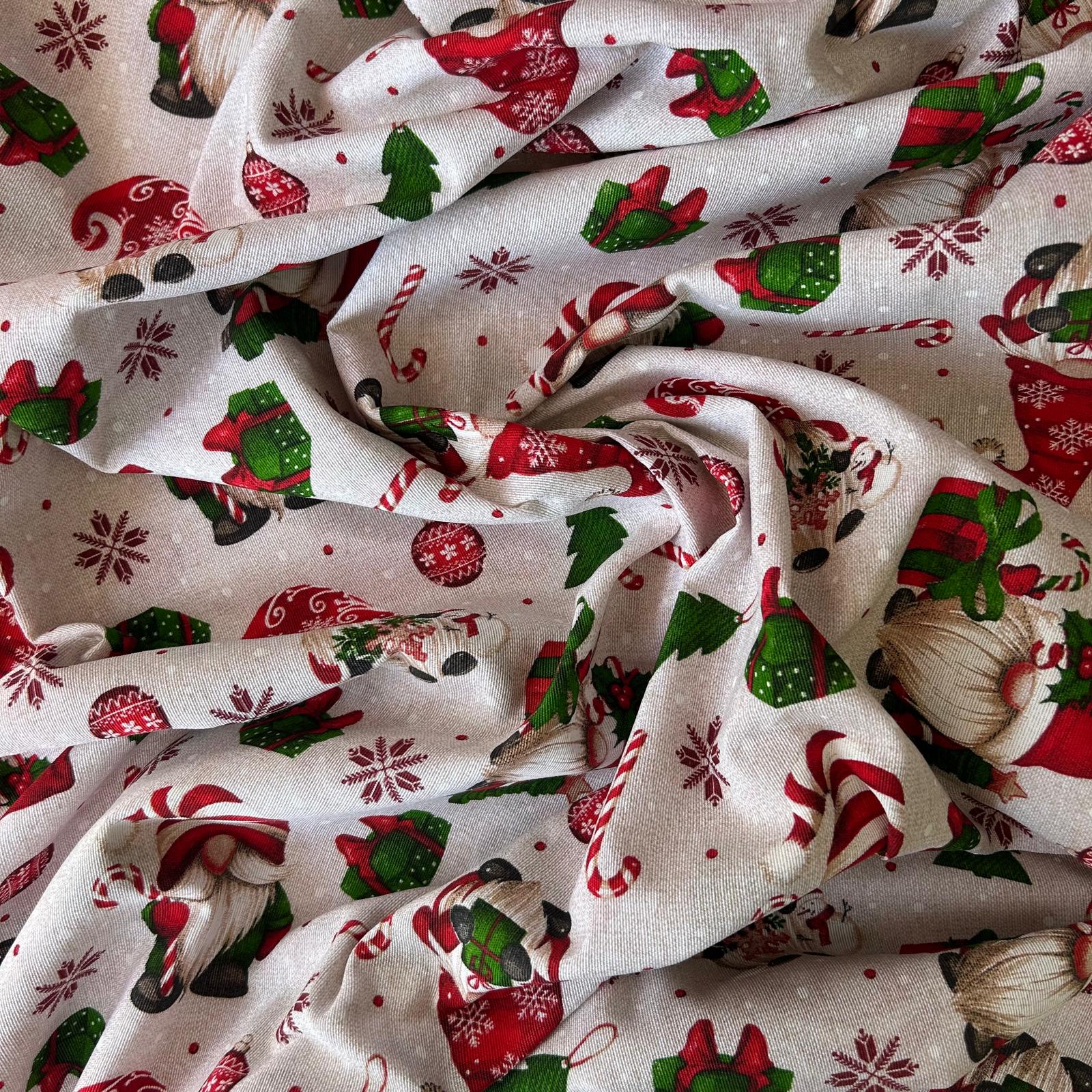 Loneta de decoração- Natal- Gnomo/Pai Natal