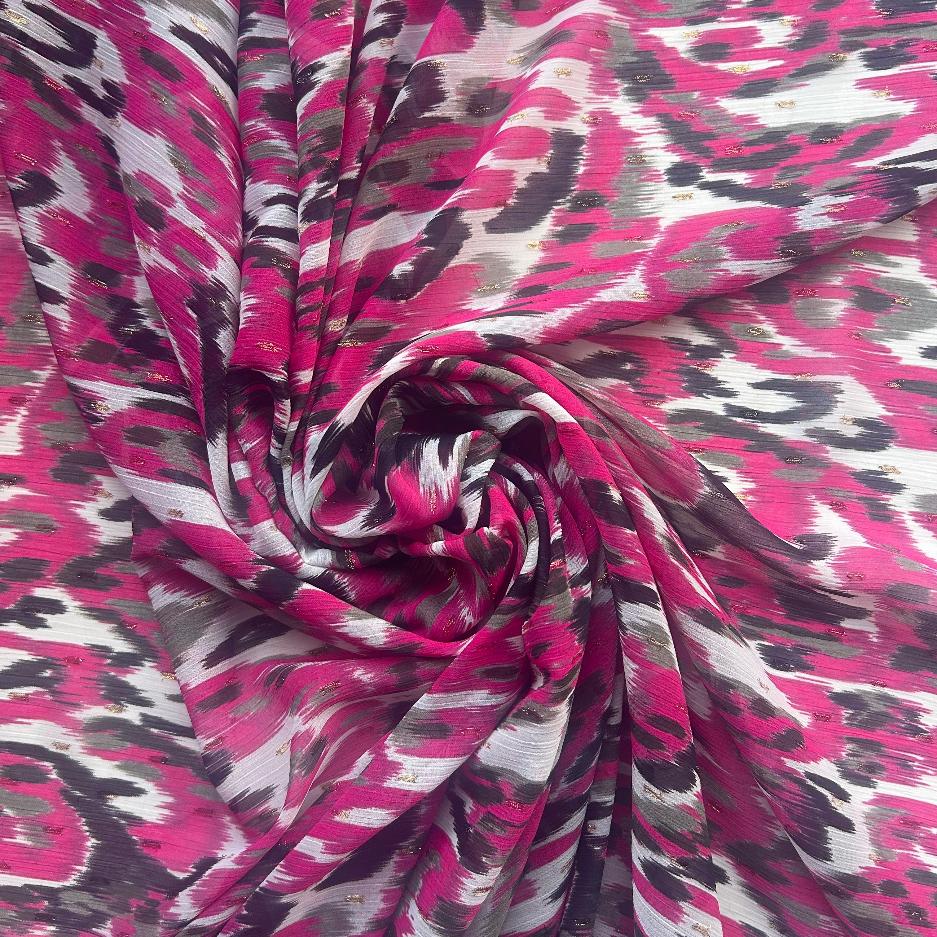 Retalho Camiseiro Translúcido Rosa fuxia