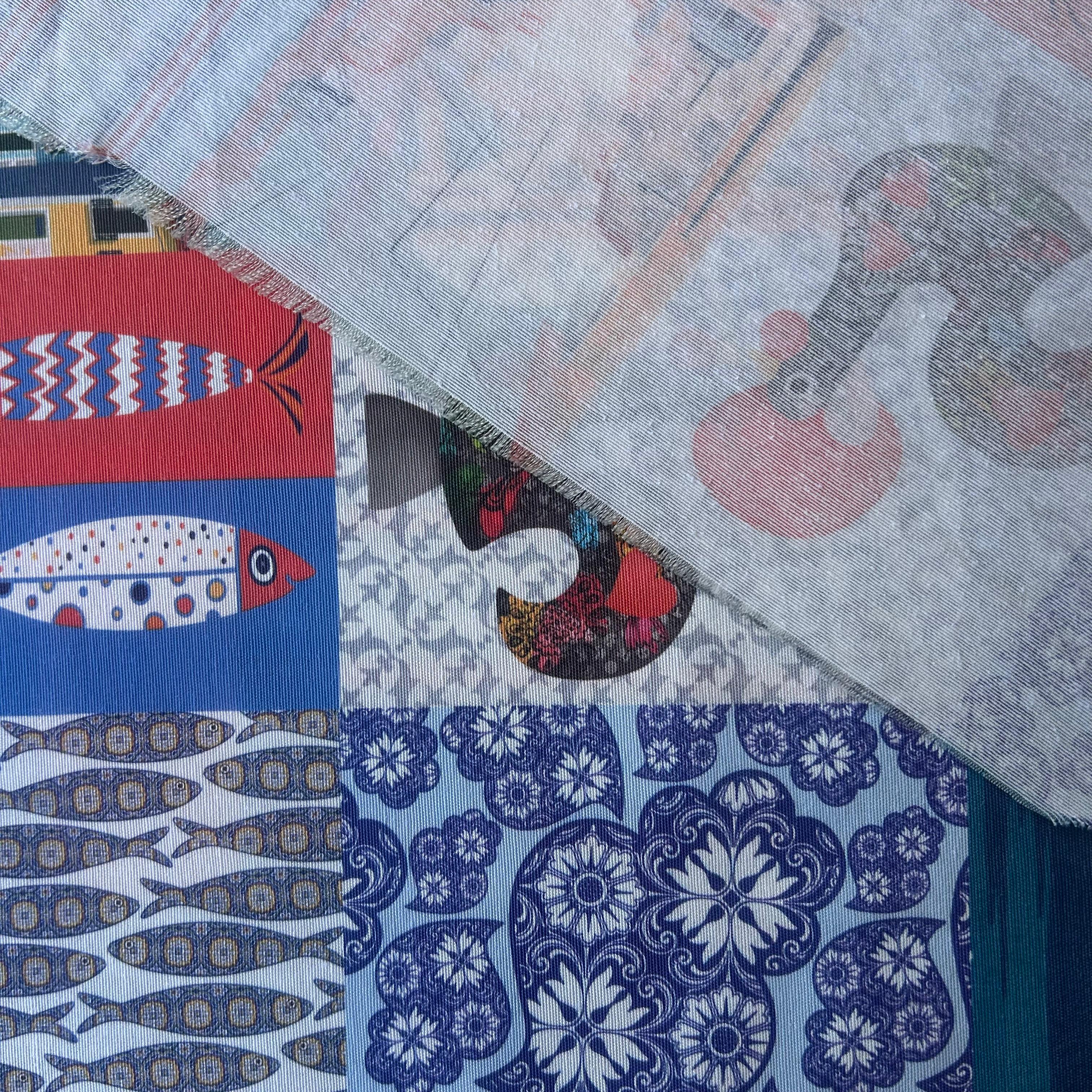 Loneta de Decoração Digital - Estilo Patchwork