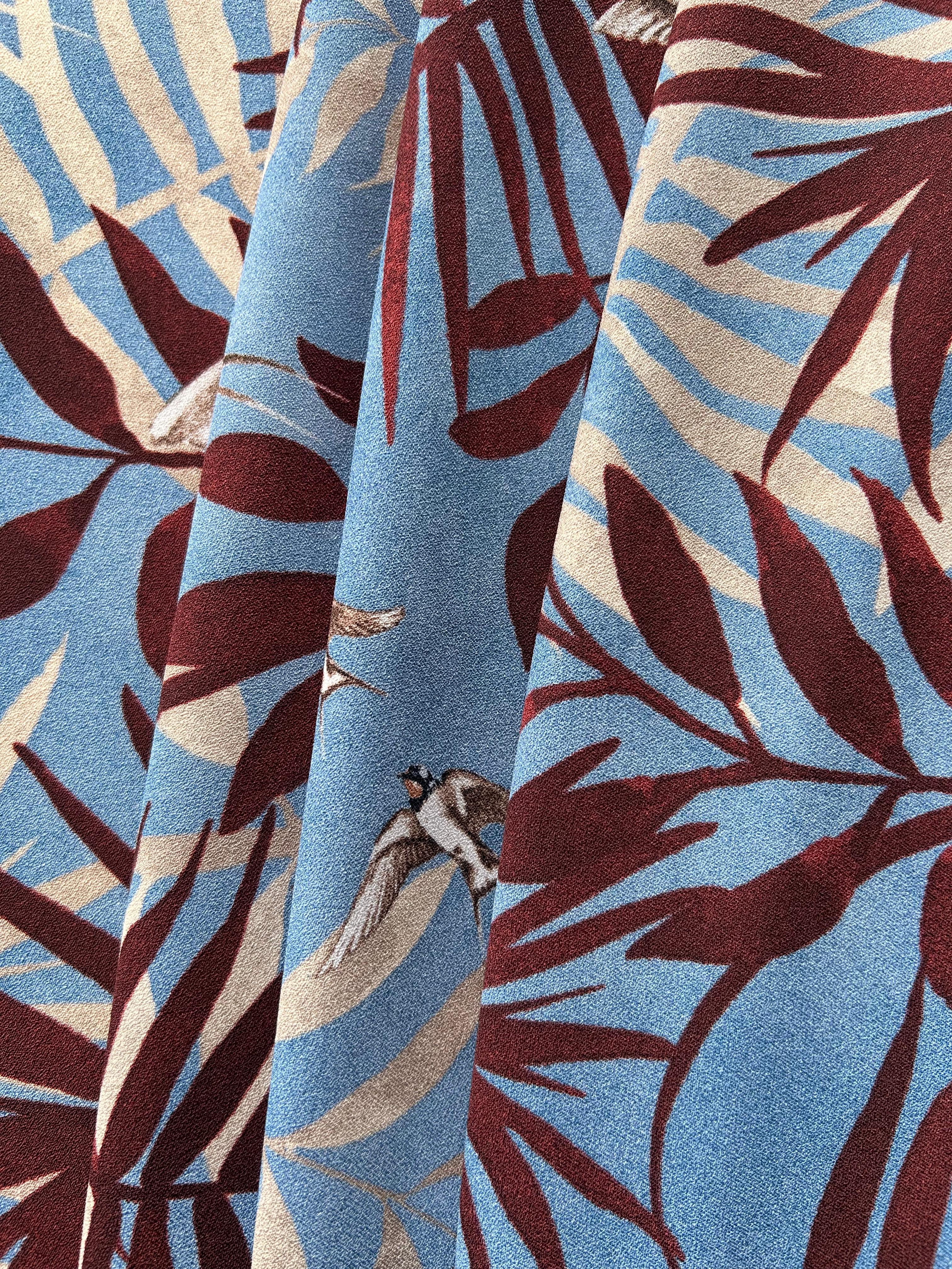 Estampado Floral - Azul