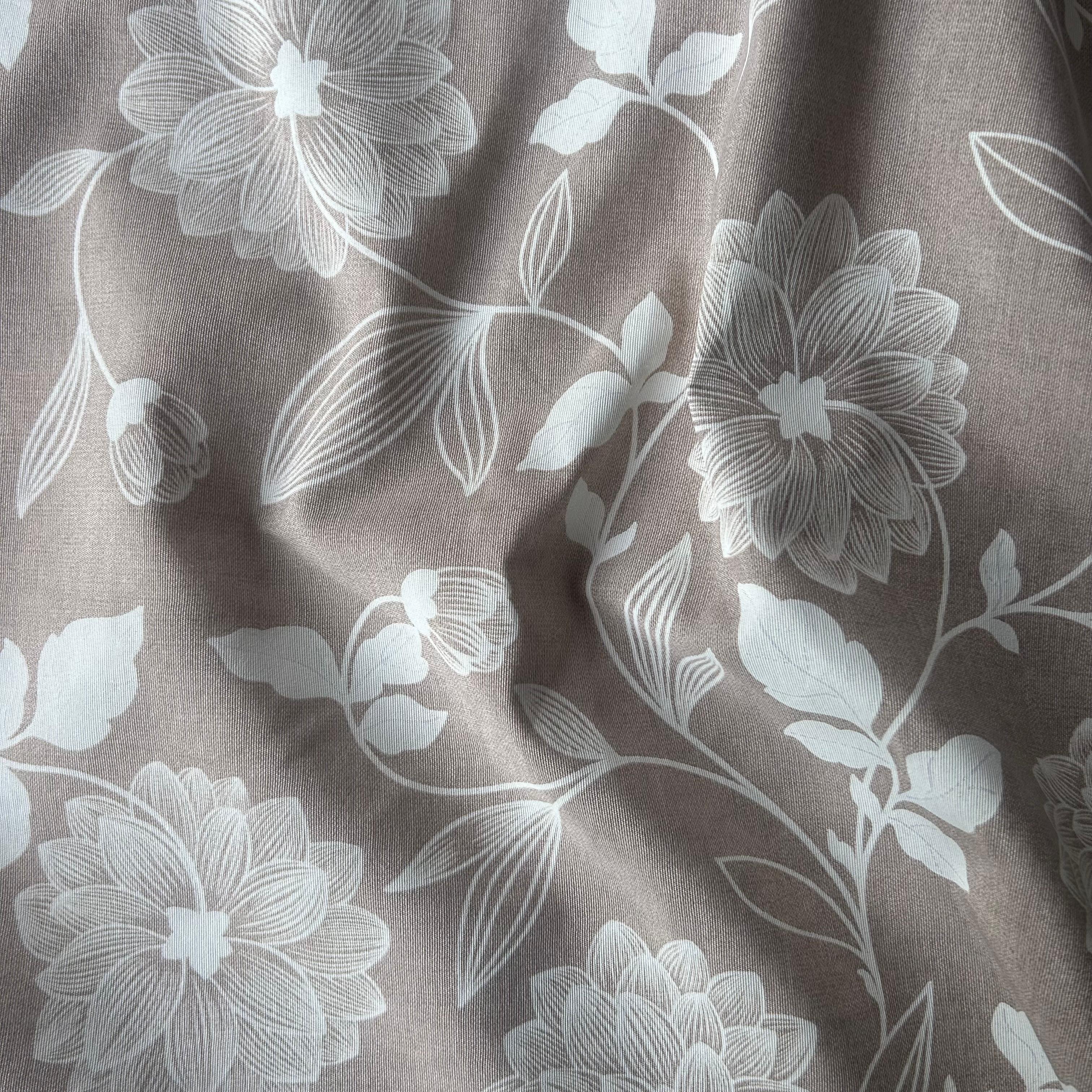Loneta de decoração - Floral - Branco
