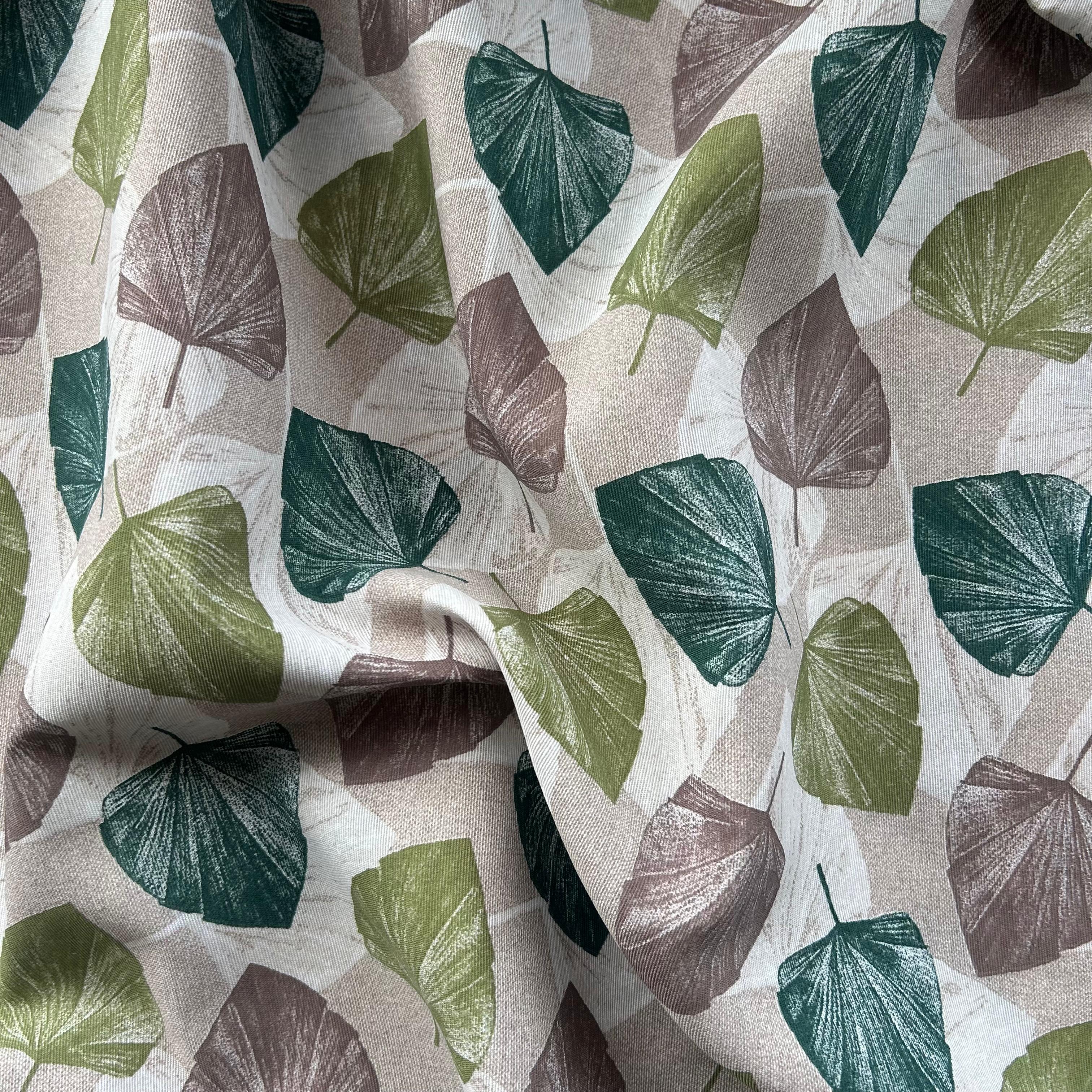 Loneta de decoração - Floral - Verde