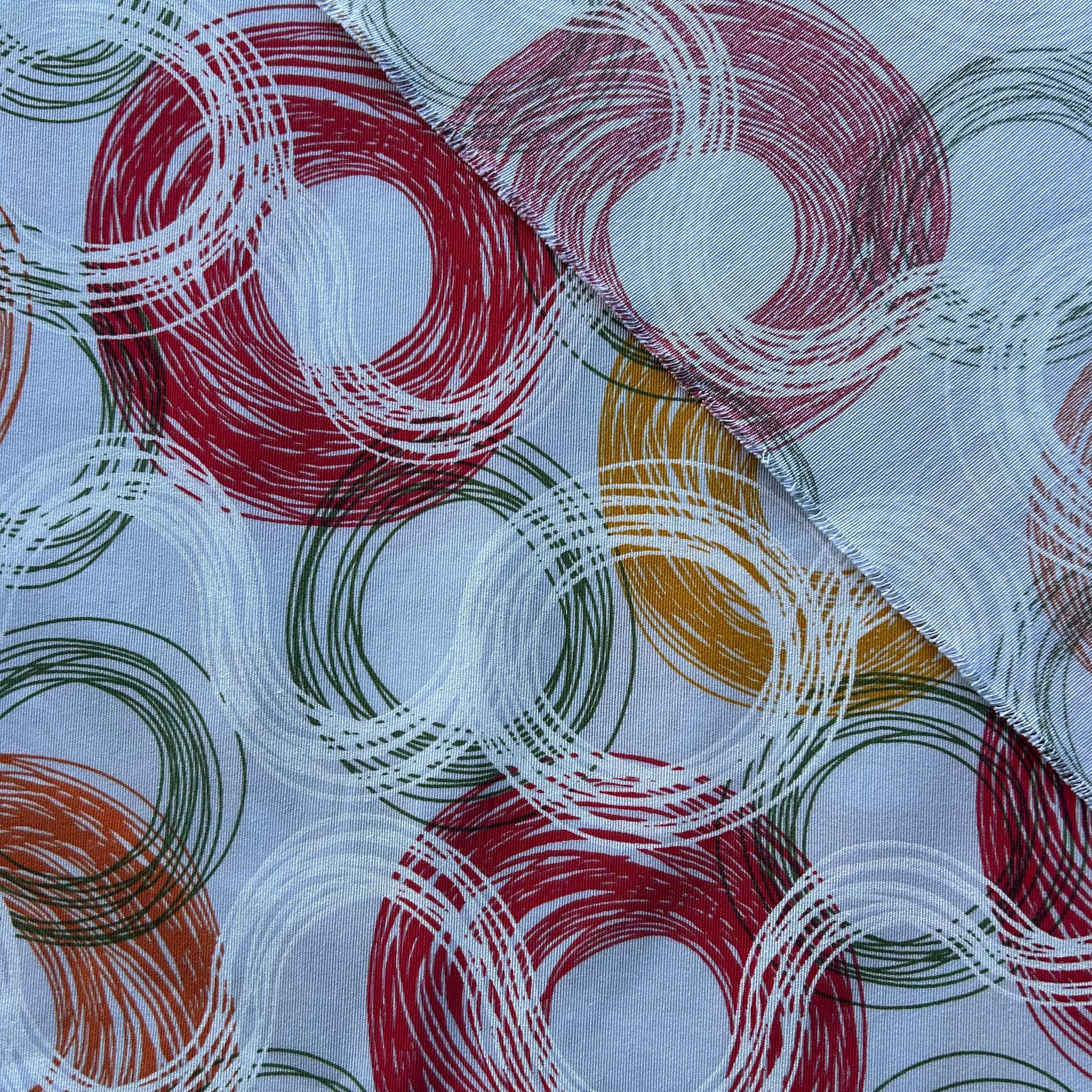 Loneta de decoração - Geometrico - Vermelho