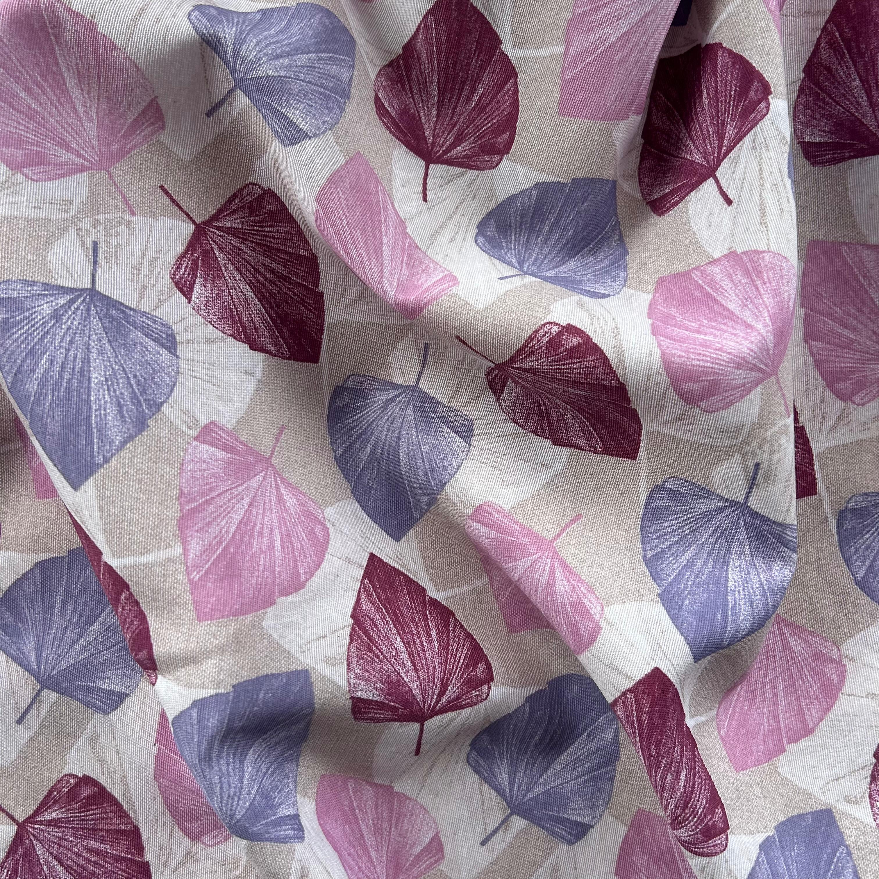 Loneta de decoração - Floral - Rosa