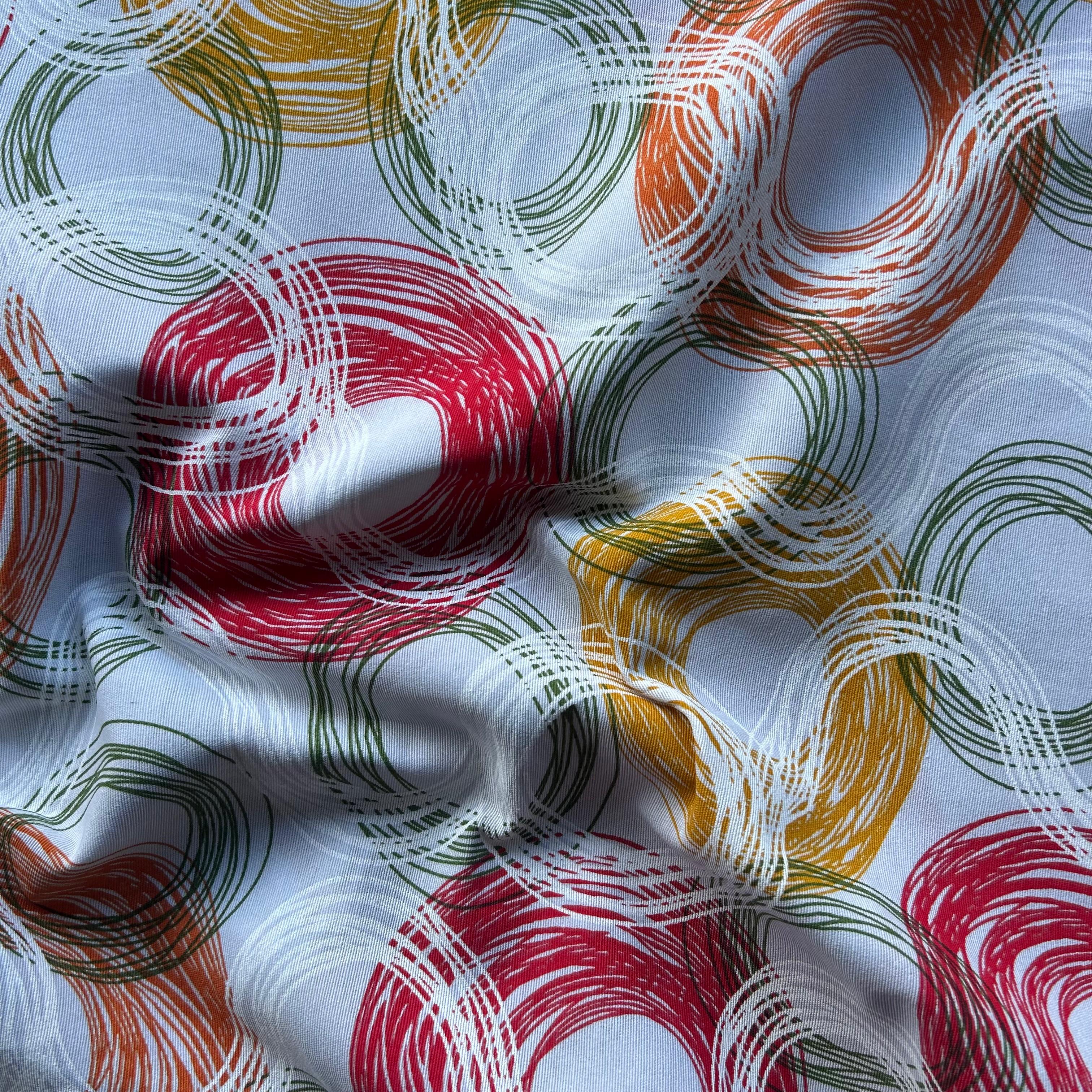 Loneta de decoração - Geometrico - Vermelho