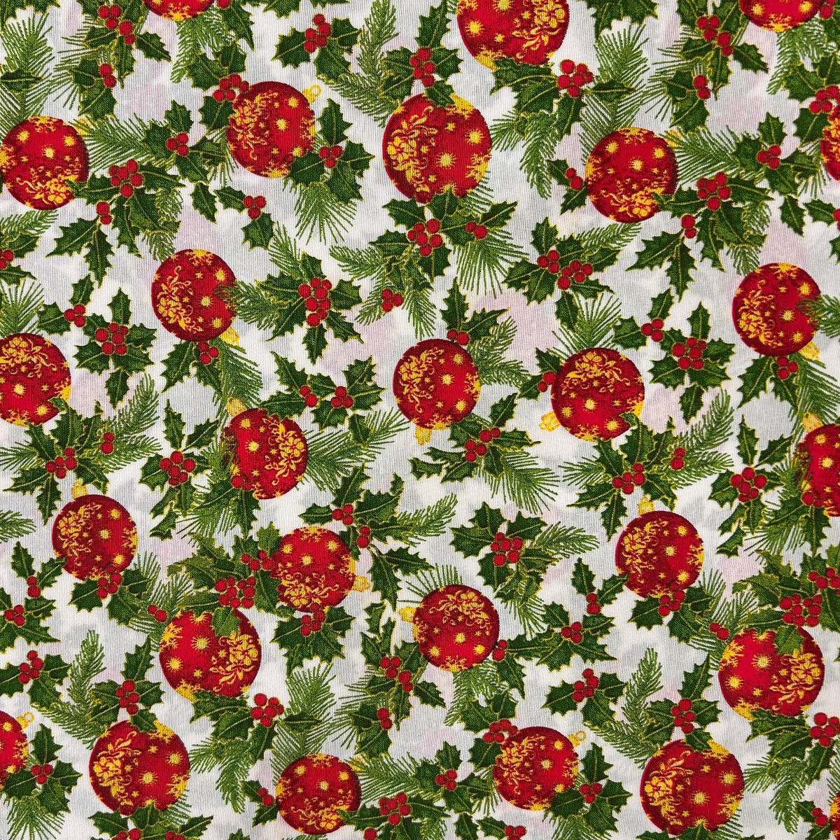 Loneta de decoração- Natal (Bolas)