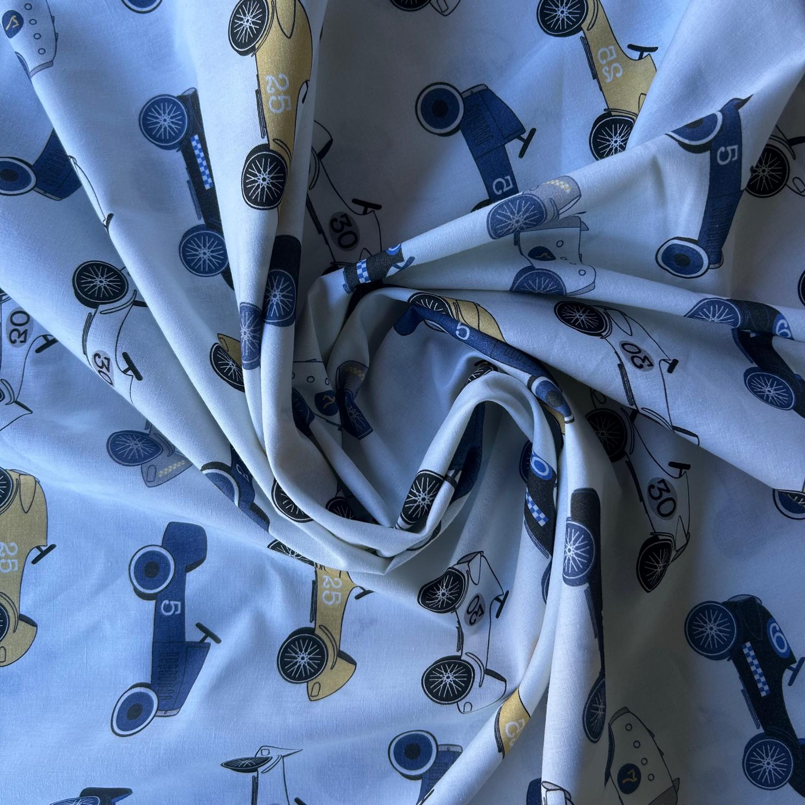 Algodão Estampado Carros