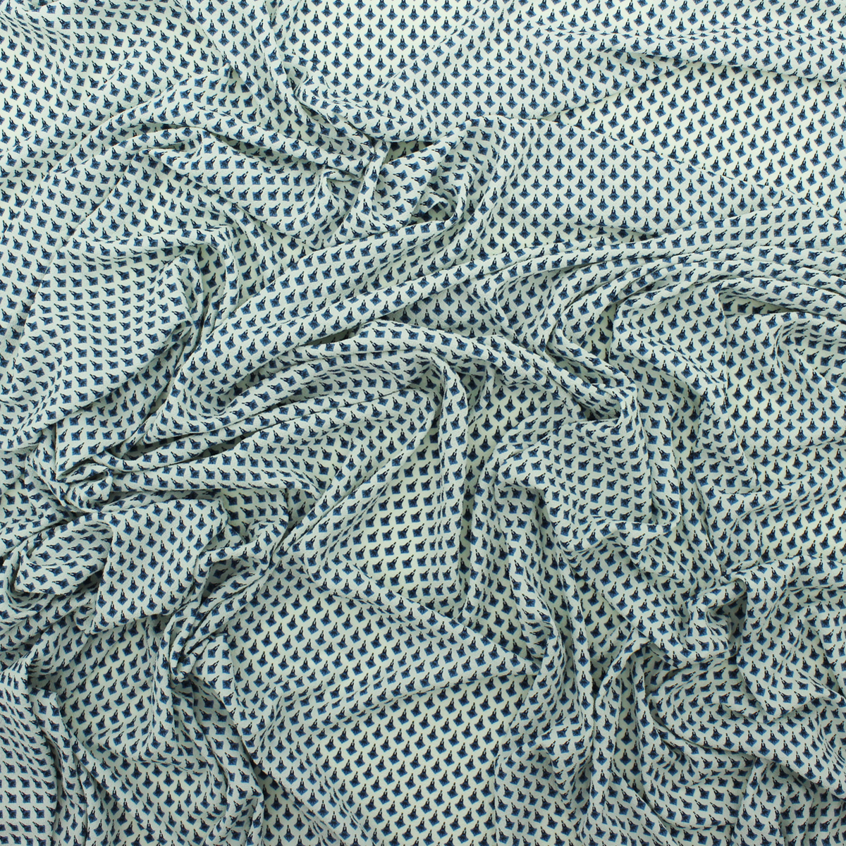 Camiseiro Estampado Geométrico - azul