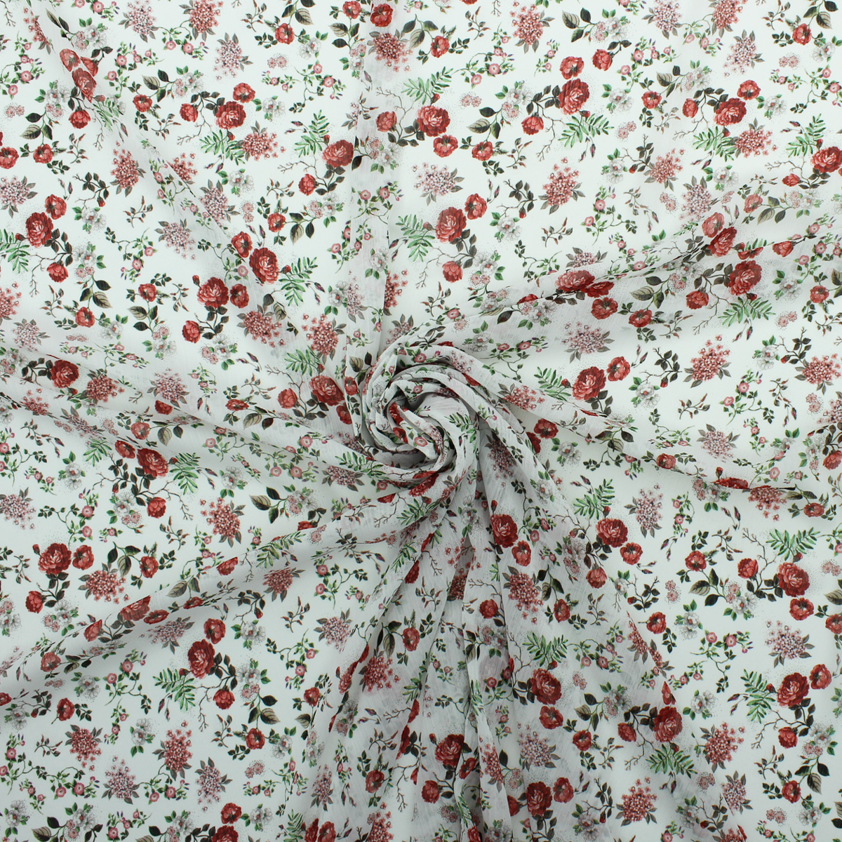 Translucent Floral Print Shirt - Pink