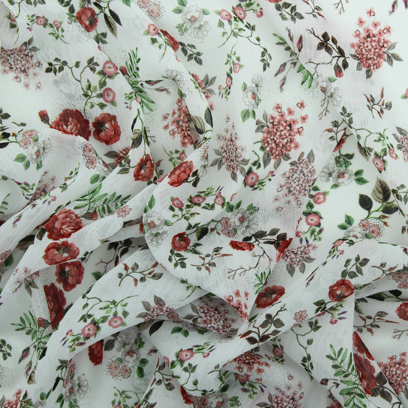 Translucent Floral Print Shirt - Pink