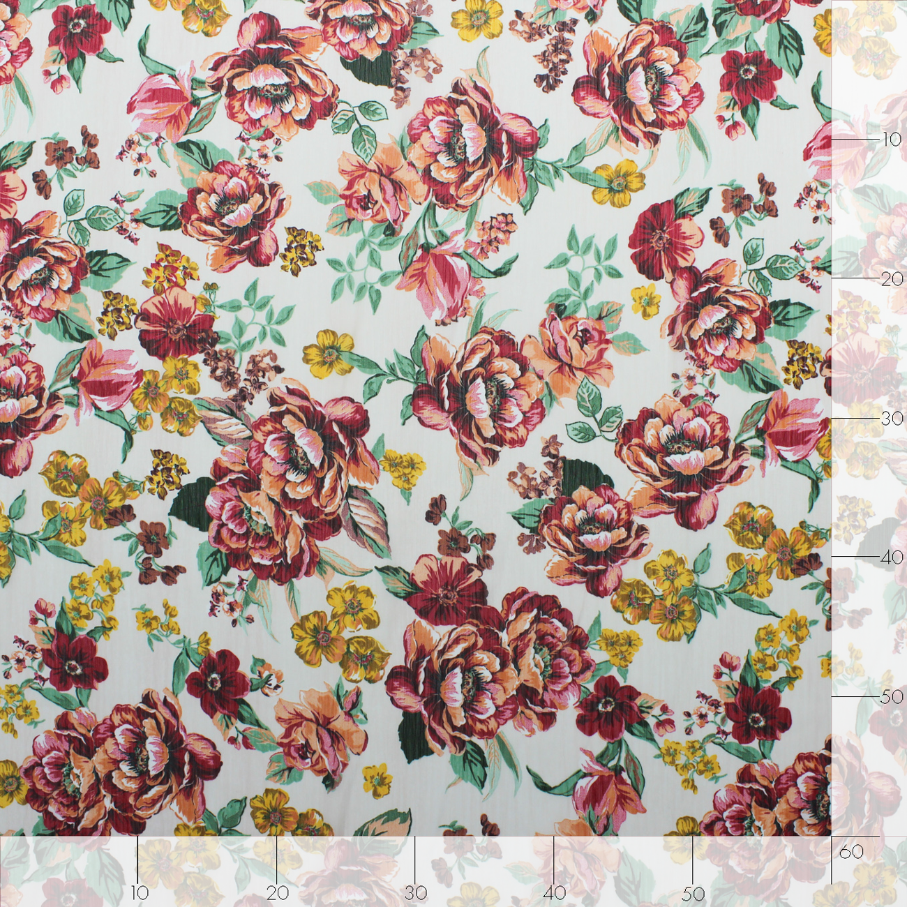 Camiseiro Estampado Floral Translúcido - Rosa e Amarelo