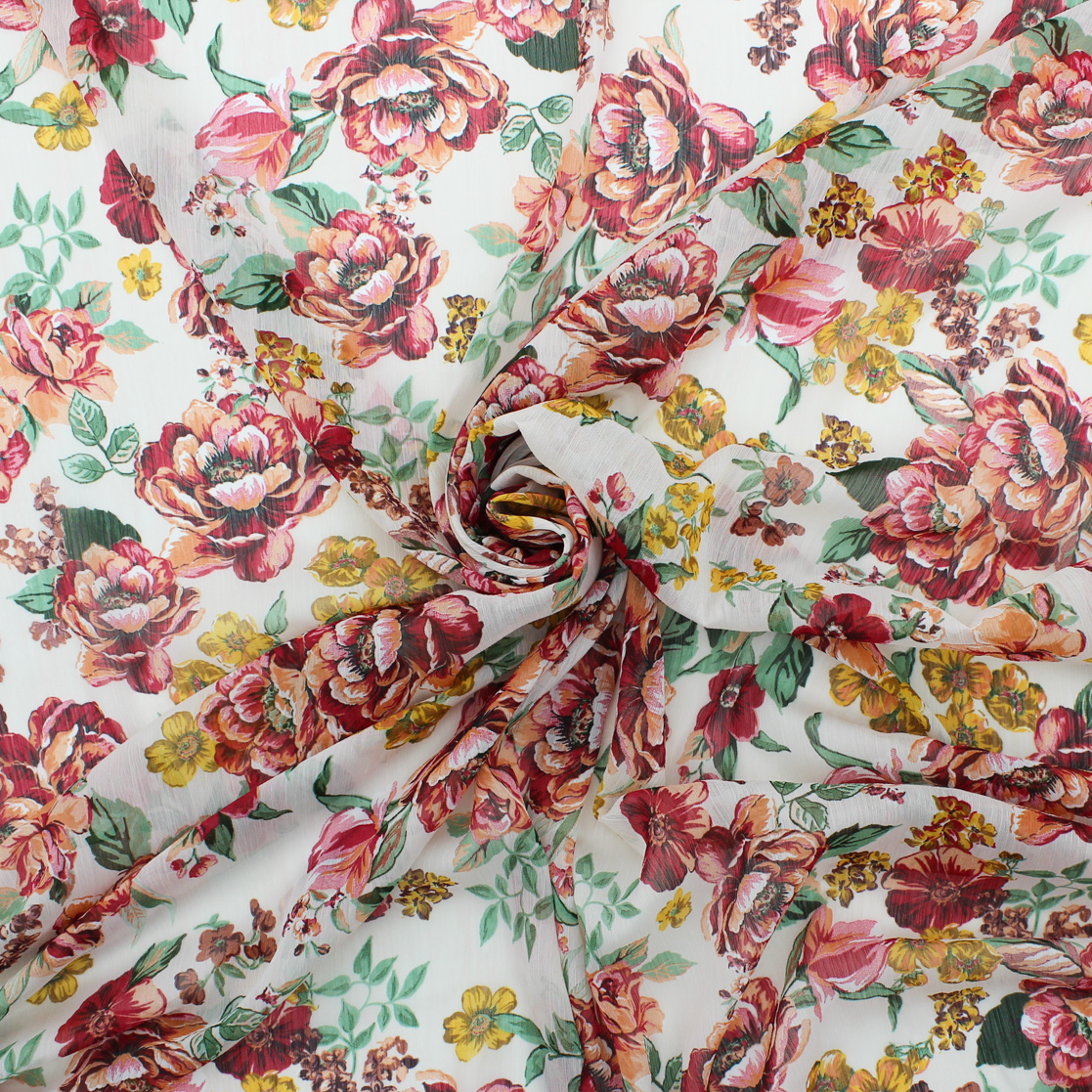 Camiseiro Estampado Floral Translúcido - Rosa e Amarelo