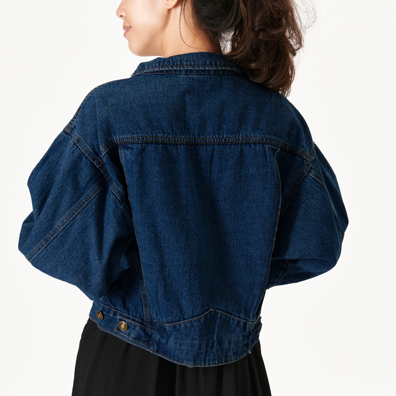 Denim elástico Dalva - Azul marino