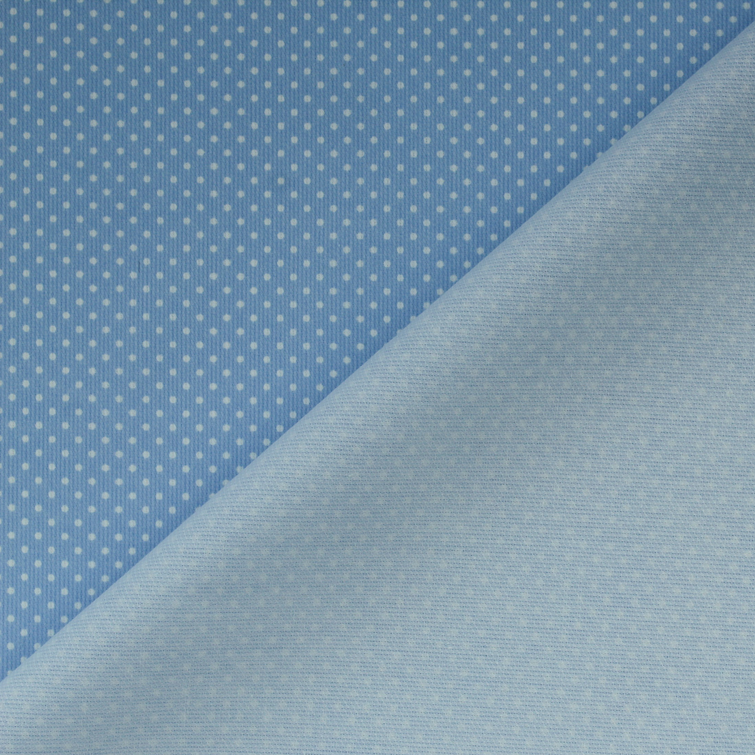 Fustão Estampado Pintas - Fundo Azul