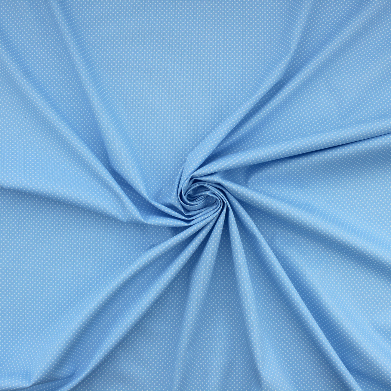 Fustão Estampado Pintas - Fundo Azul