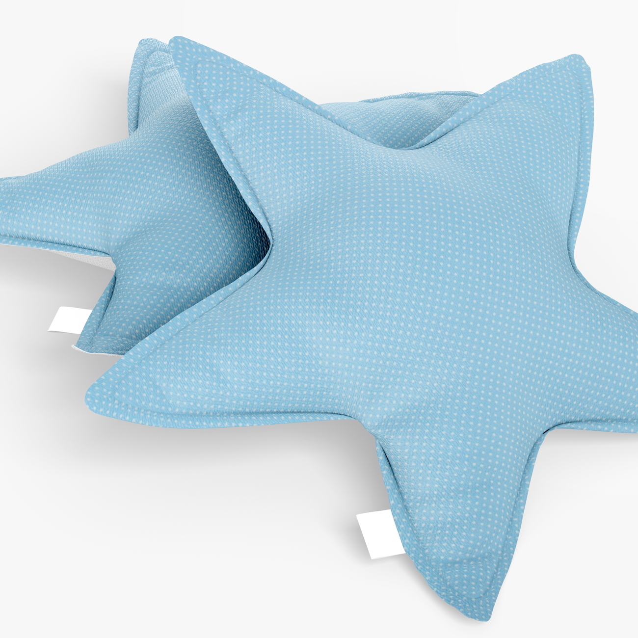 Fustão Estampado Pintas - Fundo Azul