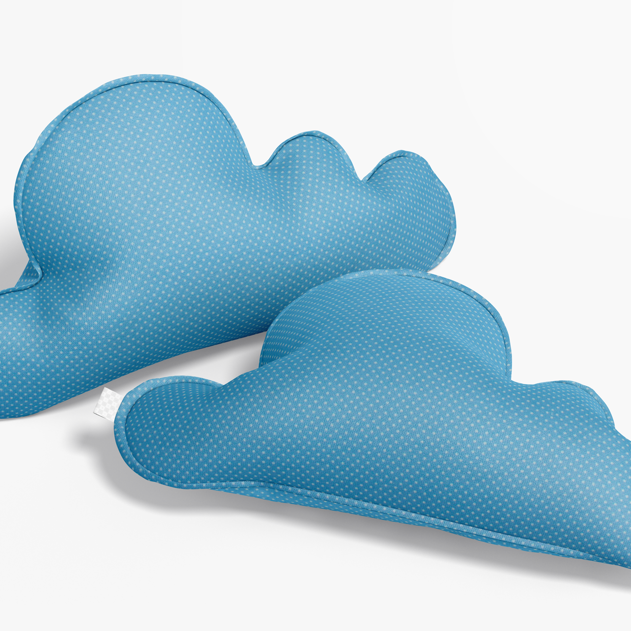 Fustão Estampado Pintas - Fundo Azul