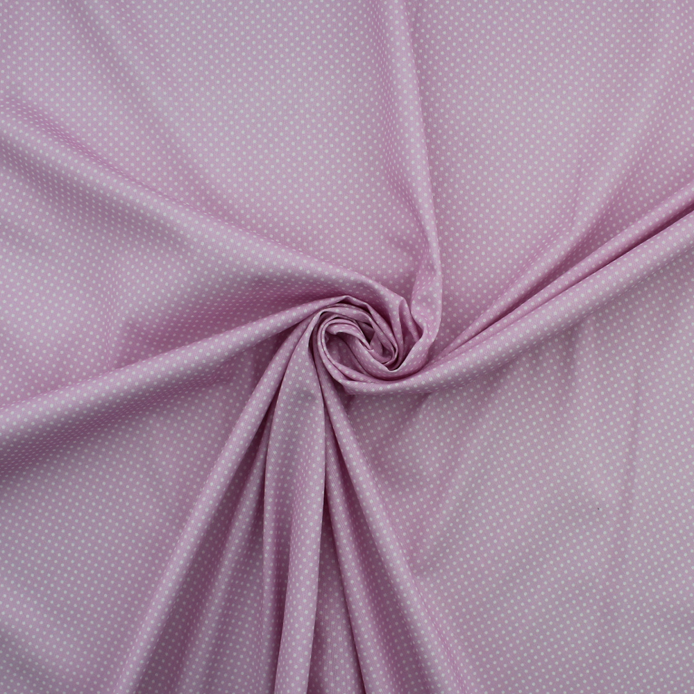 Fustão Estampado Pintas - Fundo Rosa