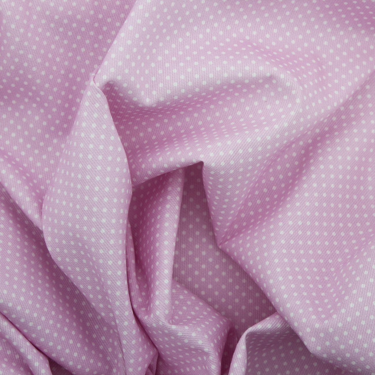 Fustão Estampado Pintas - Fundo Rosa