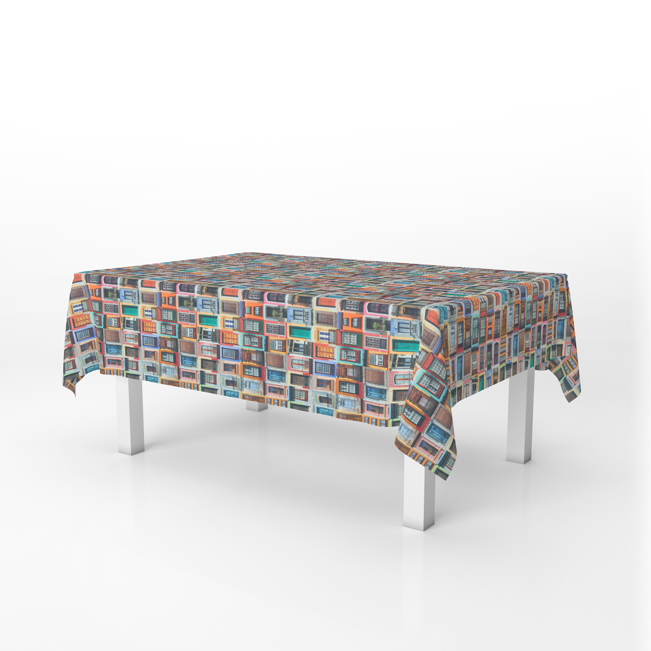 Panamá de Decoración Digital - Ventanas Tradicionales - Amarillo y Naranja