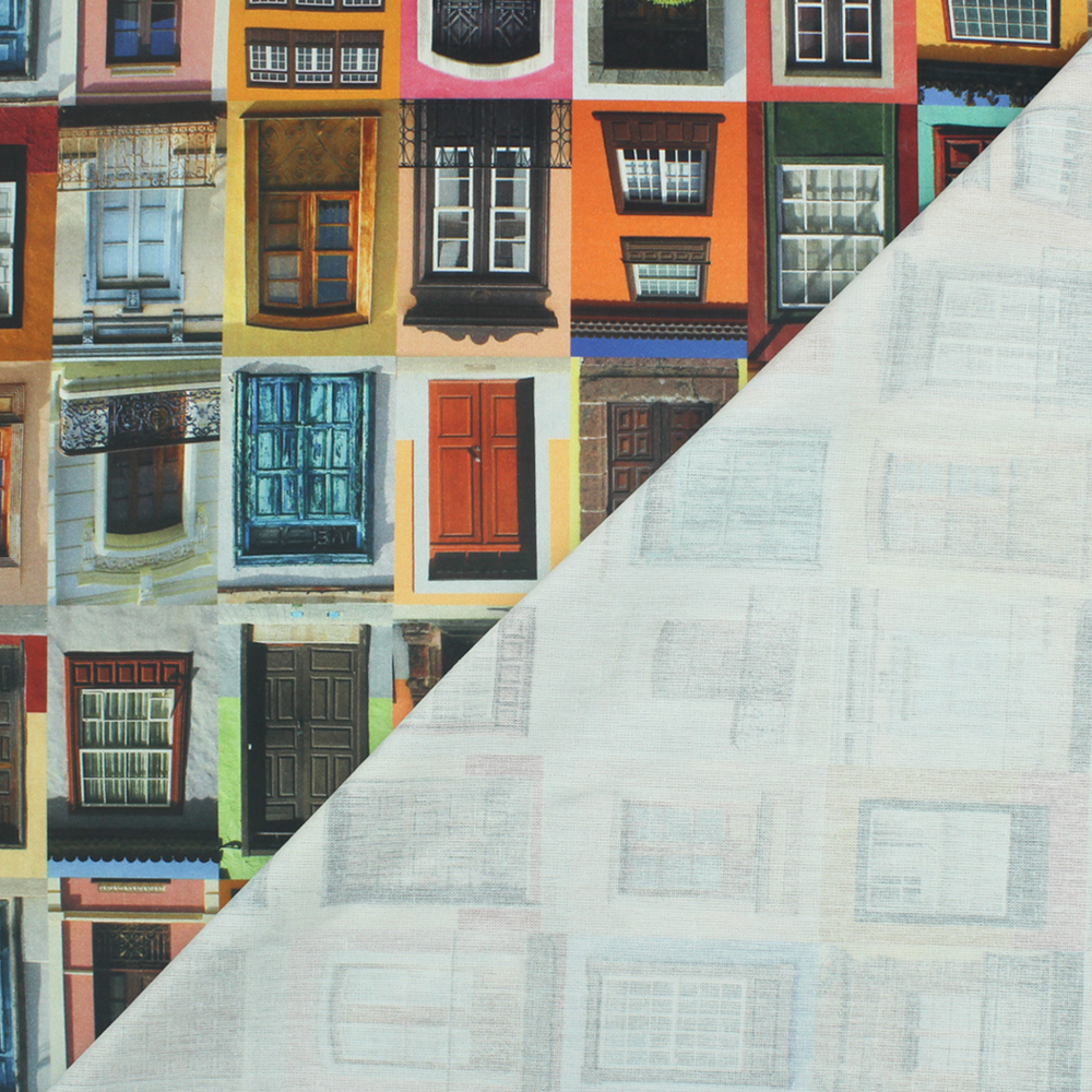 Panamá de Decoración Digital - Ventanas Tradicionales - Amarillo y Naranja